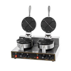 2구 와플 기계 업소용 일반 와플제조기 전기 간식 샌드위치 크로플, B. 더블 클로버 와플 스토브