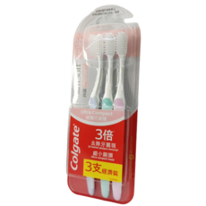 Colgate 高露潔 纖柔超細纖毛牙刷, 詳見包裝, 1個, 3個裝