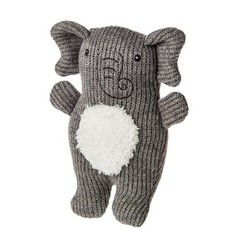 蜜兒 MaryMeyer 柔軟手搖鈴/針織樹懶/針織熊/針織象/針織蛙/安撫寶寶, 1個, 針織象