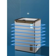 한행 1인김치냉장고 서랍식 원룸 뚜껑형 술장고, 기본 모델명/품번, 108L 블루그레이 두꺼운 메탈 헤어라인 뚜껑