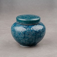 군청 운학 스쿠류 뚜껑 소금단지 1.2kg 국산 경옥고 꿀 항아리, 1개