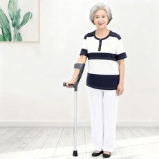 복나이트 지팡이 노인지팡이 목발 알루미늄 합금 어르신지팡이 높이조절 초경량지팡이 휴대용보조기, 1개, 1