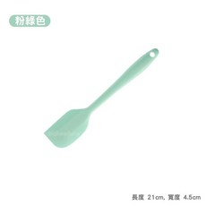 矽膠刮刀套裝：耐熱食品級刮刀，一體成型設計，適用於烘焙、奶油抹平及食材攪拌，輕鬆脫模不費力, 1個, 粉綠, 粉綠