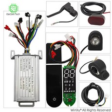 전기 스쿠터 브러시리스 모터 범용 컨트롤러 LED 대시 보드 키트 샤오미 M365 수리 변환용 36V 350W, 03 Controller-8 item, 1개
