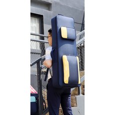 雅典樂器世界 極品 超厚 古箏袋 100cm 旅行箏袋 古箏收納包 防塵 21弦古箏袋, 藍配黃色, 1個