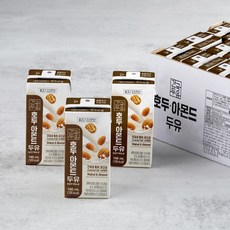 [건국우유] 호두아몬드 두유 24팩, 190ml, 24개