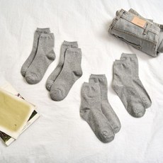 [모던하우스] 베이직 중목 양말 4족 세트 그레이 319984