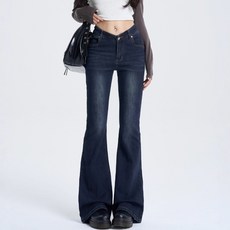 lofei 여성 데일리 데님 부츠컷 팬츠 KZ15