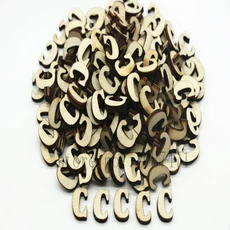 208pcs 8set 26 영어 알파벳 문자 나무 번호 가구 장식 예술 편지 디지털 디스플레이, 25 Letter C, 01 10mm--15mm 208pcs
