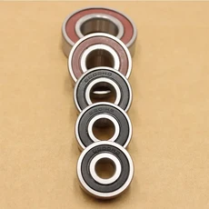 베어링 깊은 홈 볼 베어링 6200 6201 6202 6203 6204 6205 6206 6207 ZZ DDU 2RS 고속 저소음 내마모성, [10] 6200 ID10XOD30X9mm, [01] (Rubber Cover)   DDU