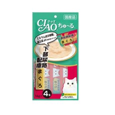 【CIAO】啾嚕肉泥 下部尿路 鮪魚口味 14g x 4入, 4個, 下部尿路鮪魚口味
