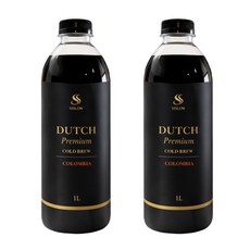 [시슬로우] 콜롬비아 프리미엄 고농축 콜드브루 원액 더치커피, 2개, 1개입, 1L