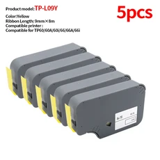 1~10pcs 라벨 용지 TP-L092W Supvan 리본 번호 매기기 기계, 29 TP-L09Y--5pcs