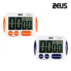 제우스 대화면 디지털 타이머(베이킹타이머 전자타이머), 주황 (784932), 색상, 1개