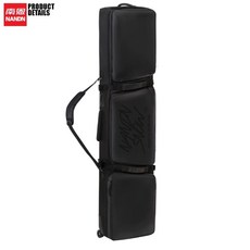 롤러가 스노우보드 가방 방수 내마모성 대용량 싱글 더블 스키, 1개, 4. Black