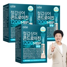 철갑상어 연골 콘드로이친 1200 MBP 분말 스틱 c6s 식약청 HACCP 알레, 3개, 30회분