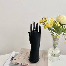 손 마네킹 모형 반지 팔찌 악세사리 디스플레이용, 블랙, 1개