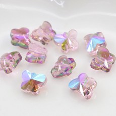 론델 나비 비즈 유리 크리스탈 공예 재료 팔찌 만들기, 1세트, A6252. 8mm (블루 퍼플)