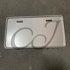 CJ ABC-1234白牌機車鋁合金車牌框，14x26機車車牌保護框，簡約時尚、安裝簡易，多種顏色可選, 1個, 14*26 銀 Silver
