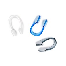 수영장 수영 실리콘 코마개, 일자형, 블루, 1개