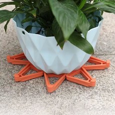 화분 삼각 받침대 12개입 원예용품 화분발 물받이 화분배수 jun+407Xc, 대형_브라운 12p