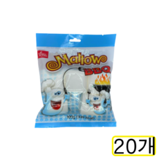 구워먹는 마시멜로우 BBQ 80g x 20개