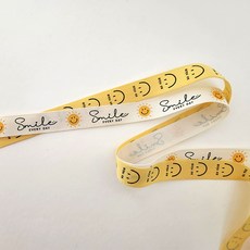 제이엔케이스토어 스마일 포장리본끈, 혼합, 2개