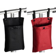 X-FREE【車把收納袋】折疊車 滑板車 電動車 淑女車 自行車掛包腳踏車雙層兜掛袋 車前把掛兜前置【C25-44】, 1個, 黑色