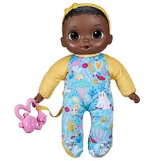 [4] Baby Alive Soft 'n Cute 인형 블랙 헤어 27.9cm(11인치) 첫 아기 인형 장난감 세탁 가능한 부드러운 몸체 18개월 이상 유아 치발기 액, Platform Box