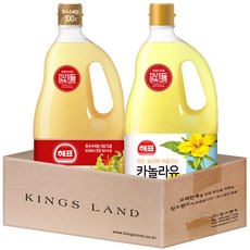 해표 옥수수유1.8L + 해표 카놀라유1.5L, 1세트, 1.5L