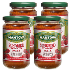 만토바 선드라이 토마토 페이스트 소스, 190g, 4개