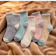 산후조리원 준비물 임산부 양말 겨울 산모 수면양말 컬러믹스, 연핑크, 3개