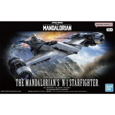 【鋼普拉】現貨 BANDAI STAR WARS 星際大戰 1/48 曼達洛人 N-1 星際戰鬥機 含支架 組裝模型, 1個