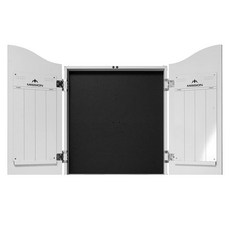 미션 다트 헤비 듀티 디럭스 나무 다트판 캐비닛 화이트 (CAB011), White, 1개