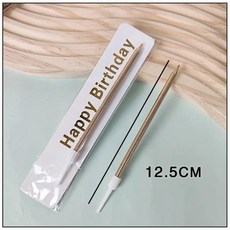 網紅鉛筆蠟燭 蛋糕裝飾插件 生日派對擺件 直杆烘焙用品, 1個, 單根香檳色鉛筆蠟燭99010支