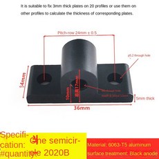 코너 브래킷 1Pcs 앵커 휠 커넥터 3030 40 알루미늄 프로파일 하드웨어 용 직각 압출 코드, B Bla, 1개