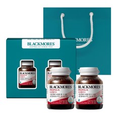 블랙모어스 프로폴리스 선물세트 면역력 항산화, 1세트, 120정