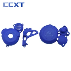 바이크 오토바이 클러치 가드 워터 펌프 커버 엔진 점화 보호대 ZongShen NB300 CBS300 HENGJIAN ZUMA AJ1 KEWS GUIZUN 부품, 04 Blue 3 Set