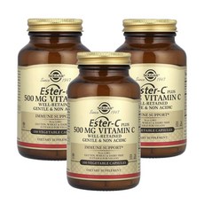 솔가 에스터C 플러스 에스터씨 중성 비타민C 500mg 100베지캡슐 X 3통, 100정
