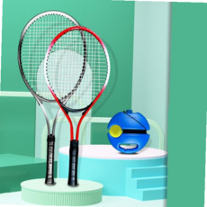 테니스리턴볼 셀프테니스 연습기 리턴볼 혼자 벽치기 스윙연습set, 주니어라켓레드+볼set