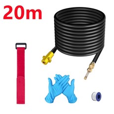 10 15 20 미터 고압 하수구 청소 호스 파이프 클리너 Karcher K2 K3 K4 K5 K7 물총 용 준설 도구, 03. 20미터