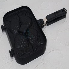 4구 미니붕어빵팬 붕어빵 프라이팬 후라이팬 국내산 붕어빵만들기 붕어빵틀 코팅팬, 1개