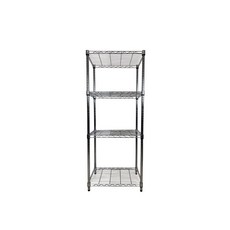 菁炭元素 45X60X150CM 四層鐵力士架 波浪架 收納架 置物架 電器架, 1個, 無輪