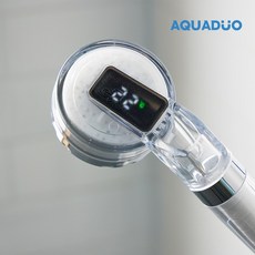 아쿠아듀오 LED 온도표시 필터샤워기, 1개