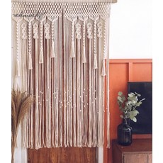 뜨개커튼 줄 창 실 빈티지 보헤미안 중문 현관 커튼, K