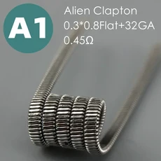 21홀 3.0mm/3mm/3/3.0mm 스프링 클립 코일 교체용 Ni80Cr20/S.S.316L/KA1 3가지 재료, 09 3.0-A1-Cat, 02 50Pcs