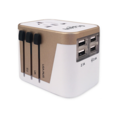 트리피그 멀티 플러그 여행용 아답터 로즈골드, 1개