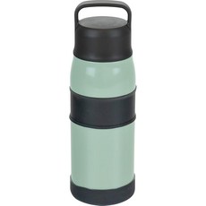 평화 프레이즈 스포츠 타입 물통 대용량 800ml 그린 핸들 부착 넓은 입 얼음 들어가다 바닥 커버 내구성 스테인리스 진공 단열 보온 보냉 포르텍 RH-1824, 1개, 1ml, 상세페이지 참조