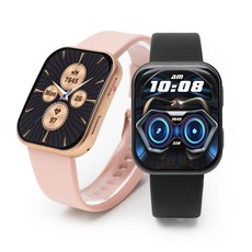 GPX7智慧手錶，內含米蘭錶帶 矽膠錶帶，1.96英吋大螢幕，45毫米錶盤, 科技黑, 1.96, 藍牙