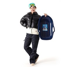 아티나 눈썰매 1인용 유아동 어린이 국내생산 잔디썰매 갯벌썰매, 네이비_8809614238661, 1개